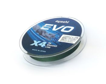 Плетеный шнур Ayashi EVO-X4 (dark green) d-0,132mm